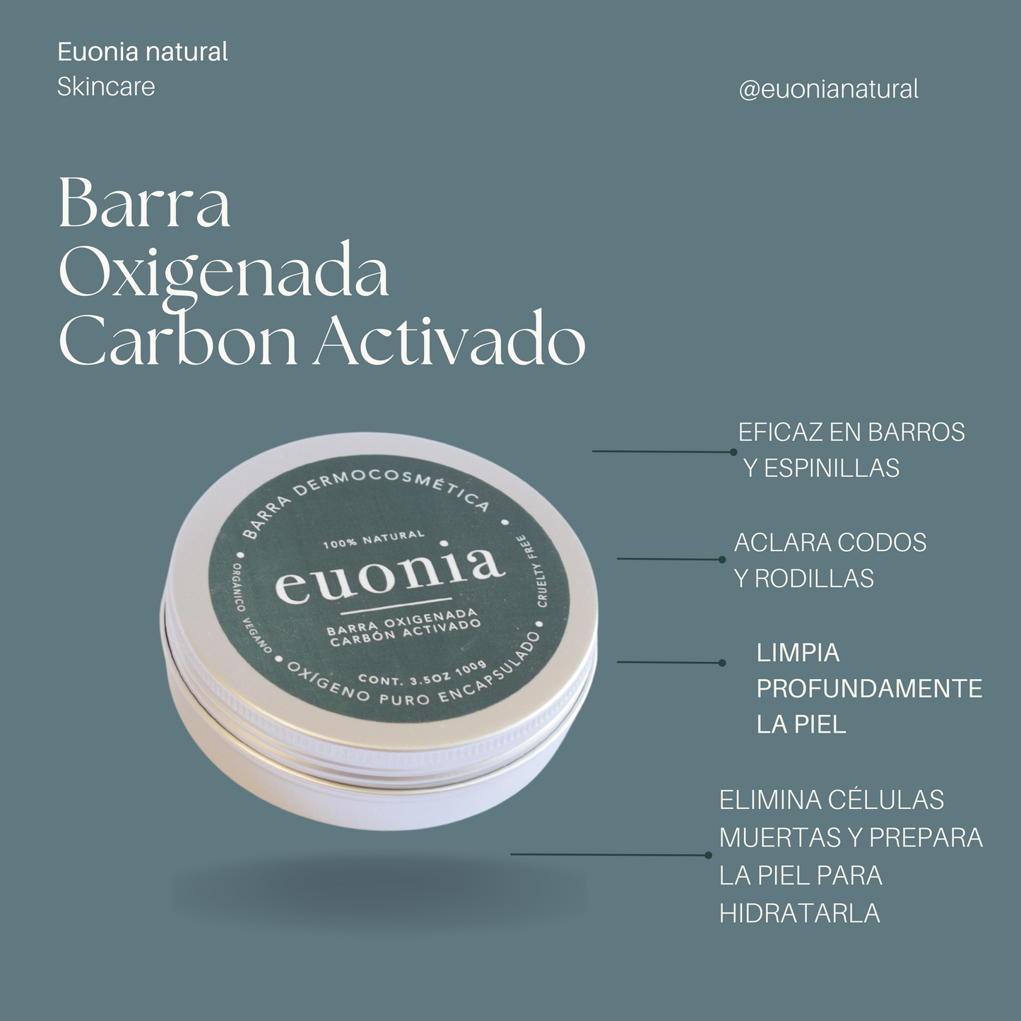Barra Oxigenada Carbon Activado.